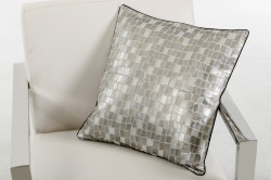 Modrest Palladium Silver Throw Pillow
