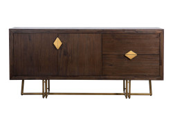 Modrest Patty - Mid-century Acacia & Brass Buffet