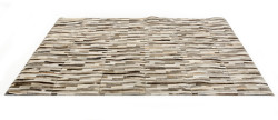 Modrest Stripes by Linie Design Modern Leather Small Area Rug