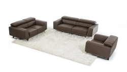 Divani Casa S905 Modern Brown Leather Sofa Set