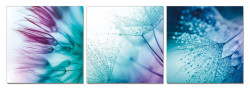 Modrest Dandelion 3-Panel Acrylic Painting