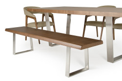 Modrest Byron Modern Walnut Dining Bench