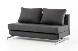 Divani Casa Sepulveda Modern Grey Fabric Sofa Bed