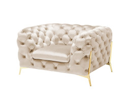 Divani Casa Sheila - Transitional Light Beige Fabric Chair