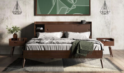 Modrest Sutton - Mid-Century Elisa Acacia Wood Bed