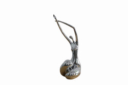 Modrest Lass Modern Silver Sculpture
