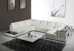 Divani Casa T75 - Modern Leather Sectional Sofa