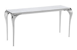 Modrest Vince - Faux Marble & Stainless Steel Console Table