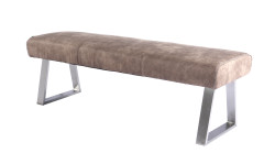 Modrest Zane Modern Brown Fabric Dining Bench