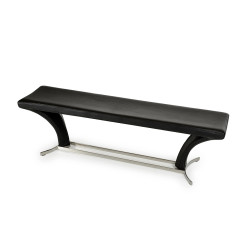 Modrest Arvin Modern Black Dining Bench