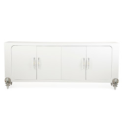 A&X Baccarat Transitional White Crocodile Buffet