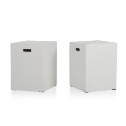 Modrest Yem Ivory Concrete Dining Stool