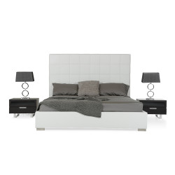 Modrest Francis - Modern White Leatherette Bed