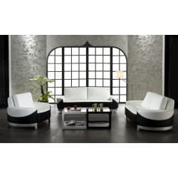 Divani Casa 0893 - Modern Bonded Leather Sofa Set