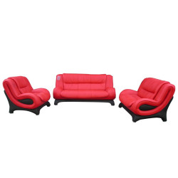 320 Modern Red leather sofa set