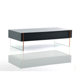 Modrest Vision - Modern Black Oak Floating Coffee Table