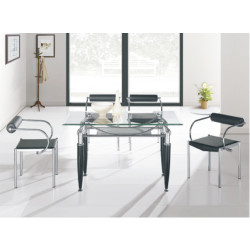 O 2017 Modern glass dining table