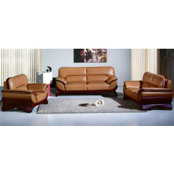 Cordoba Contemporary Leather sofa set