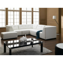 Divani Casa 2827 - Modern Bonded Leather Sectional Sofa