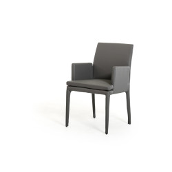 Modrest Dex Modern Grey Leatherette Dining Chair