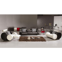 3088 Modern Black Living Room Furniture