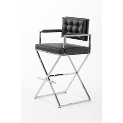 Modrest Coppola Modern Black Bar Stool