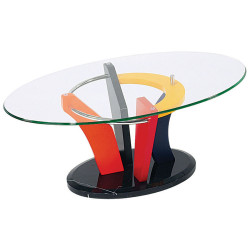 5443E Modern Contemporary Multi-Color Coffee Table