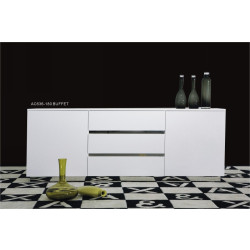 A&X Skyline White Lacquer Buffet