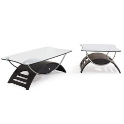 63WC - Modern Coffee Table in Black Color