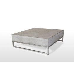 Modrest Drake Modern Square Concrete Coffee Table