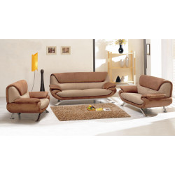7040 Modern Microfiber Sofa Set