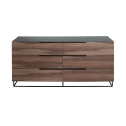 Nova Domus Matteo - Modern Italian Walnut Dresser