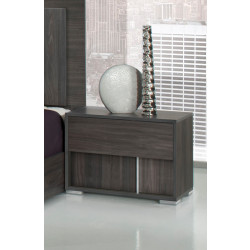 Modrest Luca Italian Modern Grey Nightstand