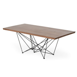 Modrest Naomi Modern Walnut Dining Table