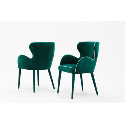 Modrest Tigard Modern Green Fabric Dining Chair