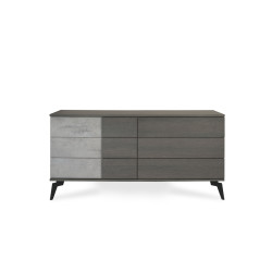 Nova Domus Palermo Italian Modern Faux Concrete & Grey Dresser