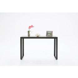 Modrest Kiko Modern Concrete & Black Console Table