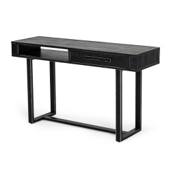 Modrest Hardy Modern Black Acacia Console Table