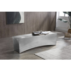Modrest Modern - Anvil Rectangular Brushed Stainless Steel Bench