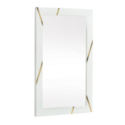 Modrest Nixa - Modern White & Gold Mirror