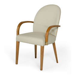 Modrest Rexford - Modern Grey & Walnut Dining Armchair