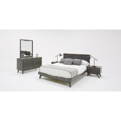 Nova Domus Soria Modern Grey Wash Bedroom Set