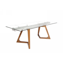 Modrest Ruth Large - Modern Walnut Extendable Dining Table