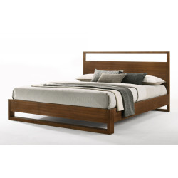 Nova Domus Berlin - Modern Walnut Bed