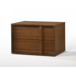 Nova Domus Berlin - Modern Walnut Nightstand