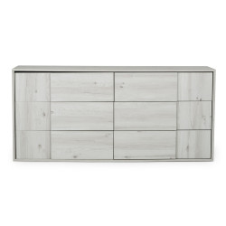 Nova Domus Asus - Italian Modern White Washed Oak Dresser