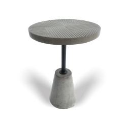 Modrest Dakan - Modern Grey Concrete End Table