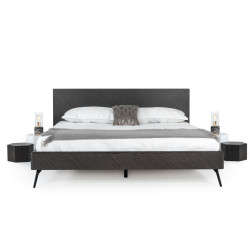 Modrest Gaige - Modern Grey Elm Bed 