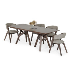 Modrest Grover - Modern Dark Wenge Dining Table