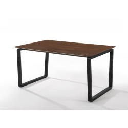 Modrest Escot - Modern Walnut & Black Dining Table